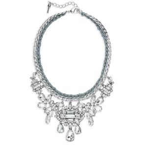 Deco Crystal Cluster Drama Necklace